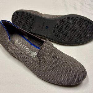 Rothy's Grey Rounded Toe Flats Size 10
